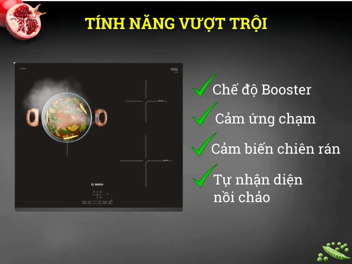 Các tính năng vượt trội của bếp từ Bosch PUC631BB1E