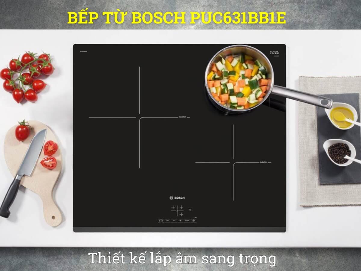 Thiết kế hiện đại với 3 vùng nấu