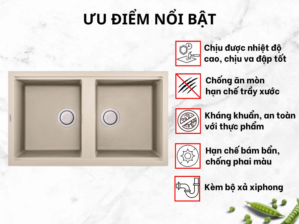 Ưu điểm nổi bật của Chậu Malloca BIANCO K-45062