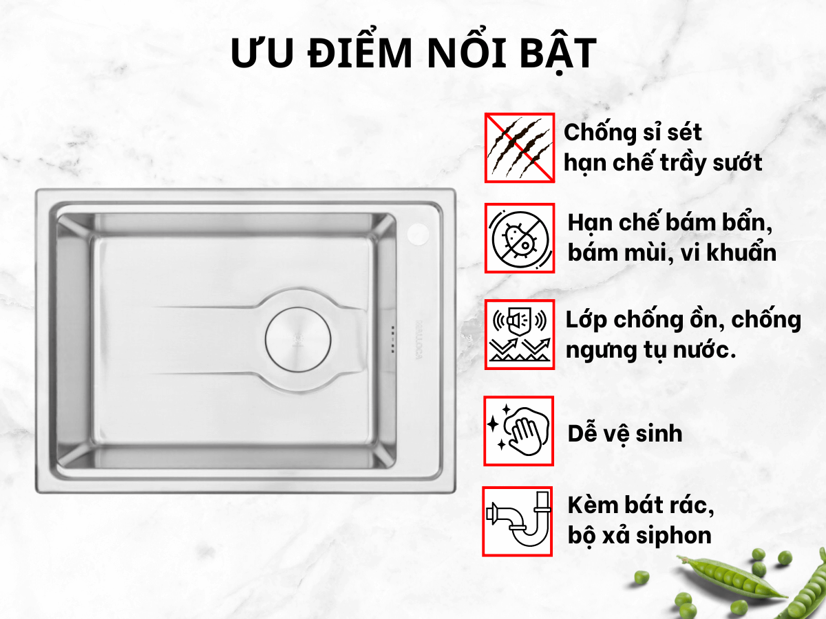 Ưu điểm nổi bật của Chậu Malloca MS 5066W