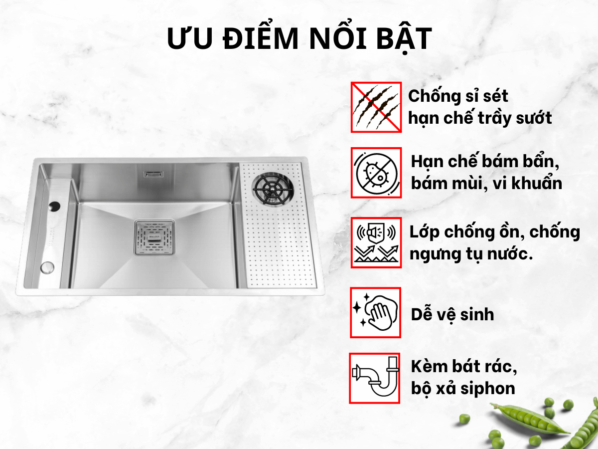 Ưu điểm nổi bật của Chậu Malloca MS 6303 WST
