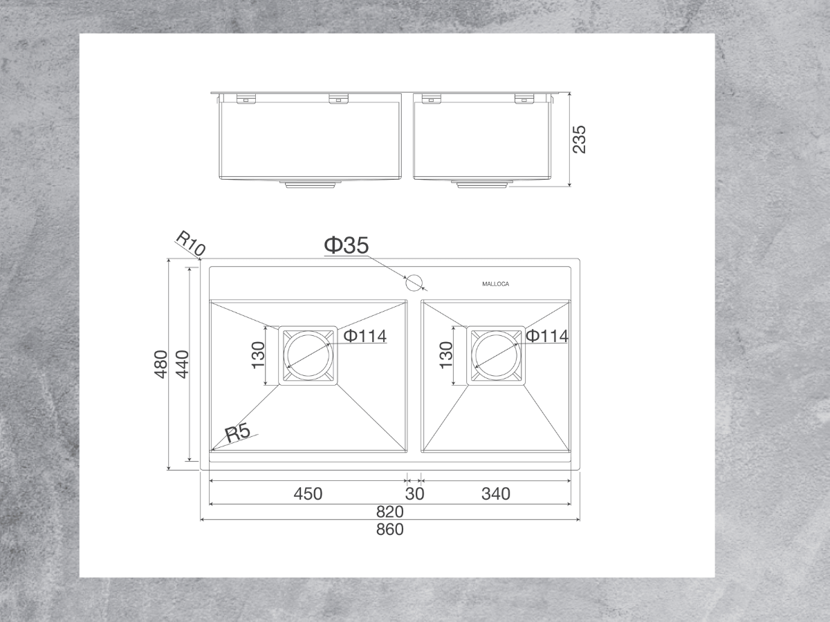 Kích thước chậu và kích thước lắp đặt