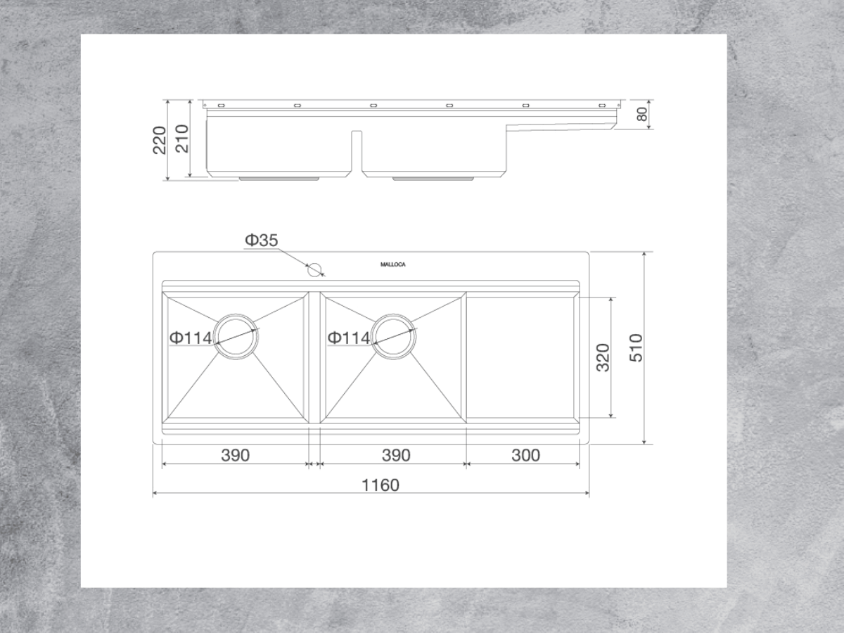 Kích thước chậu và kích thước lắp đặt