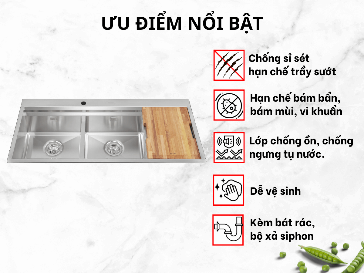 Ưu điểm nổi bật của Chậu Malloca Slide MS 1162R