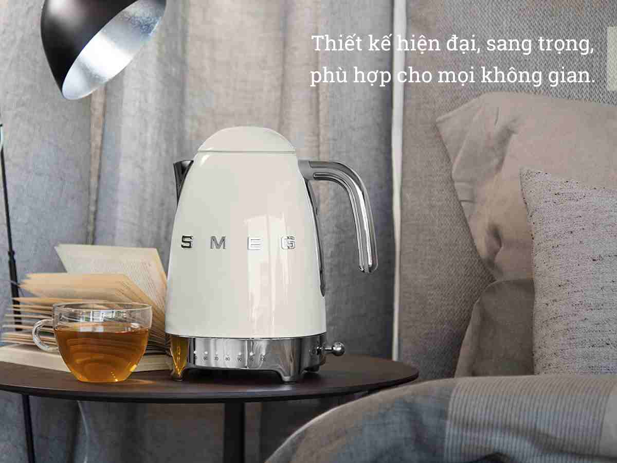 ấm đun nước siêu tốc smeg klf04creu