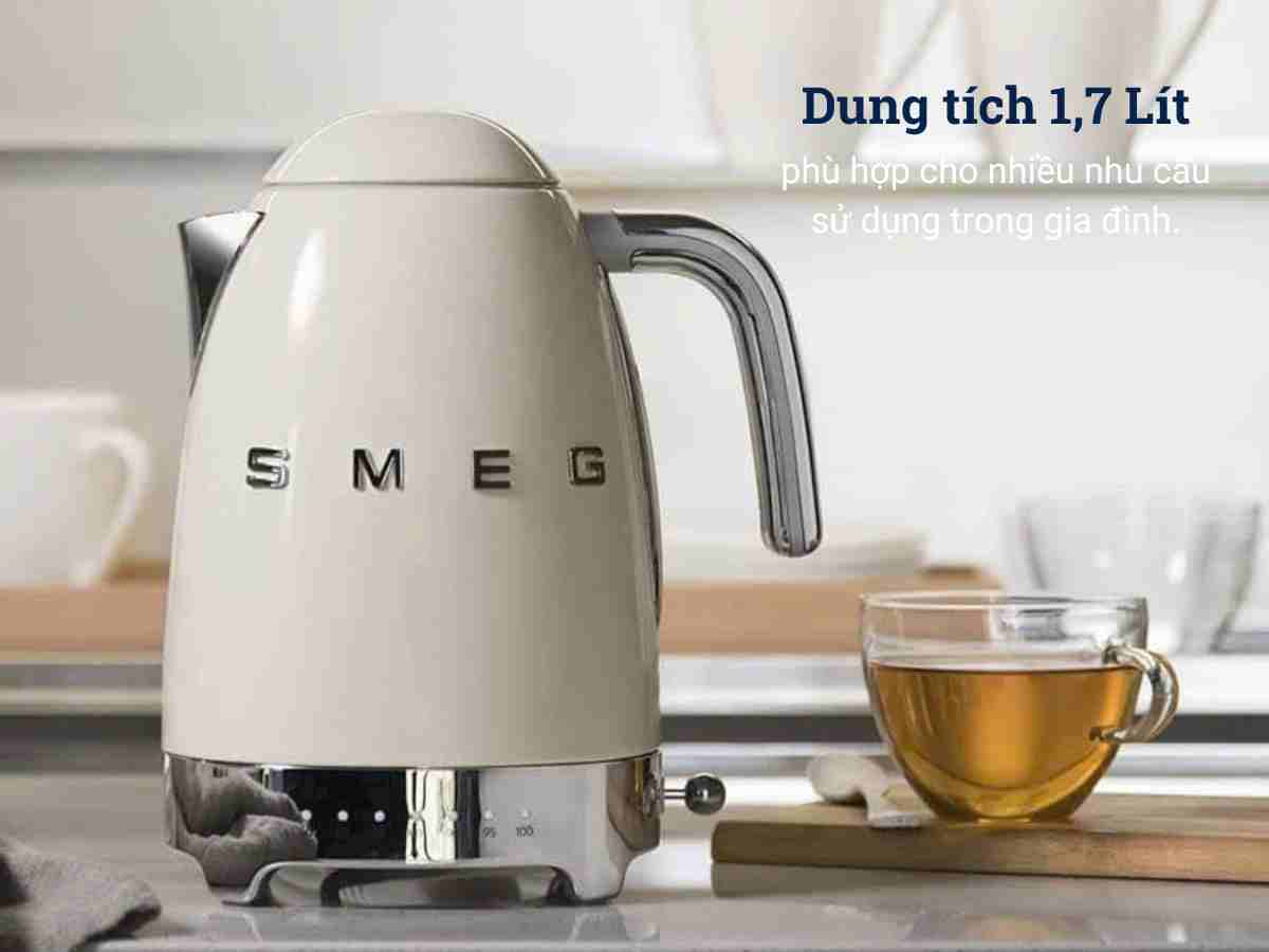 ấm đun nước siêu tốc smeg klf04creu