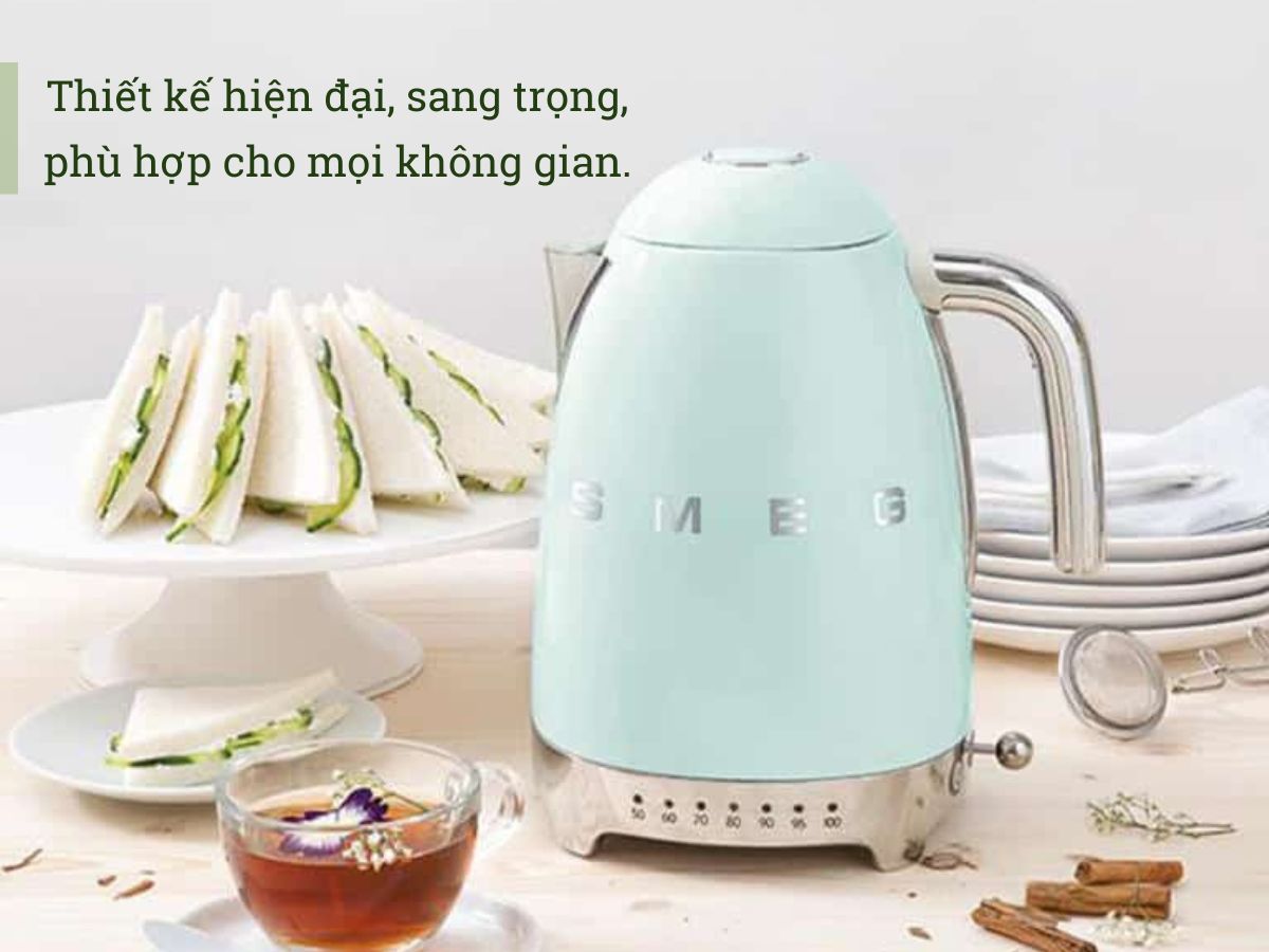 ấm đun nước siêu tốc smeg klf04pgeu