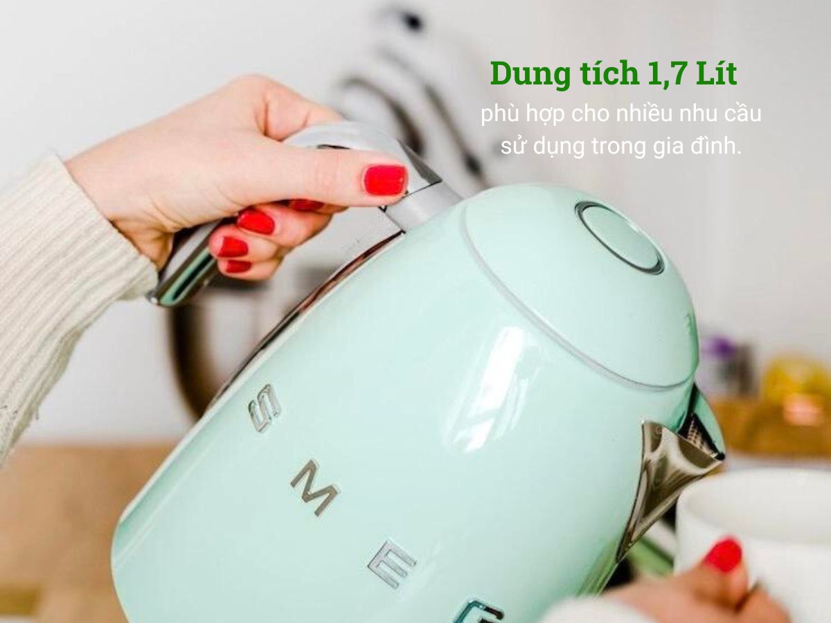 ấm đun nước siêu tốc smeg klf04pgeu