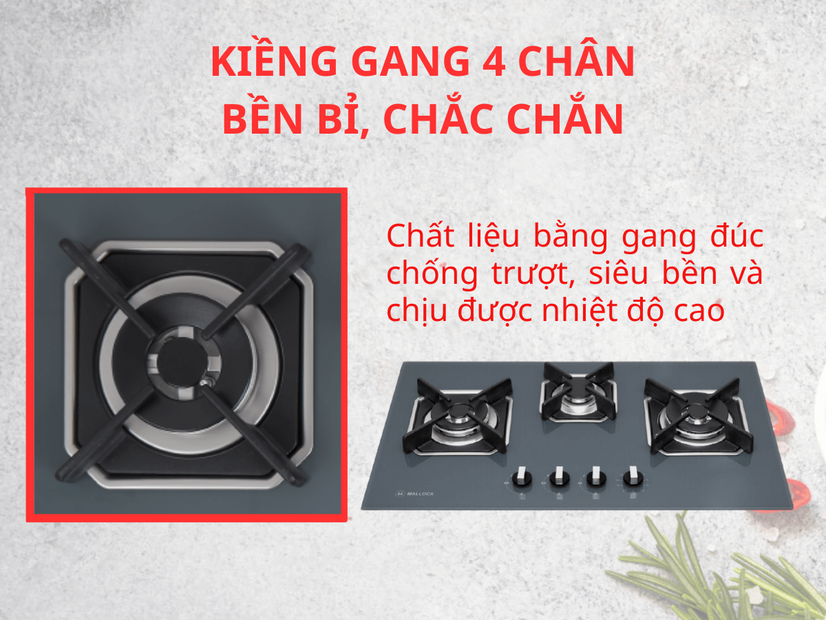 Bếp gas Malloca AS 9603DG