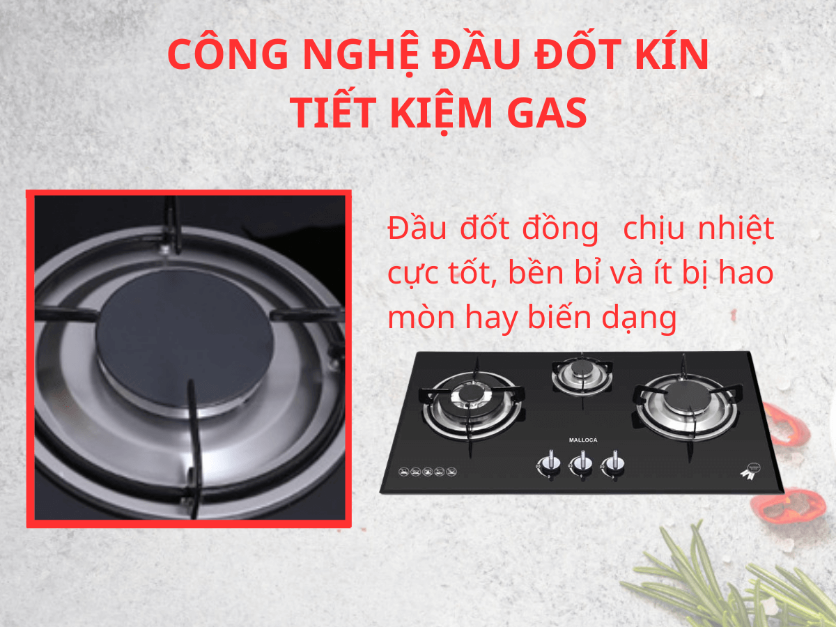 Bếp gas Malloca GHG 733B NEW