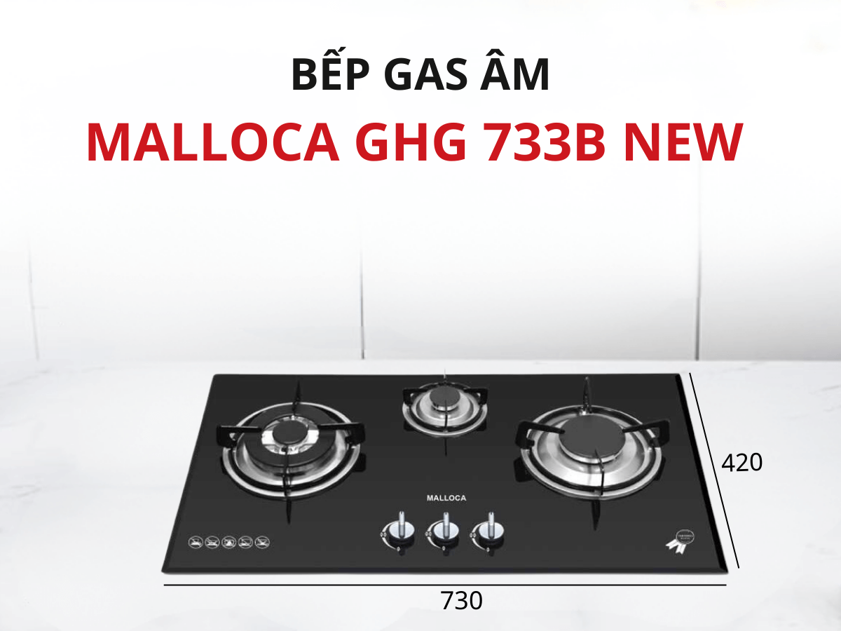 Bếp gas Malloca GHG 733B NEW