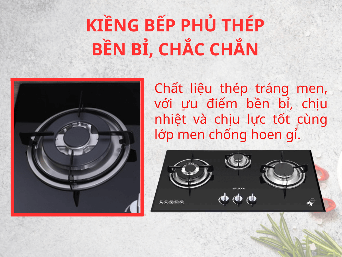 Kiềng bếp bằng thép tráng men