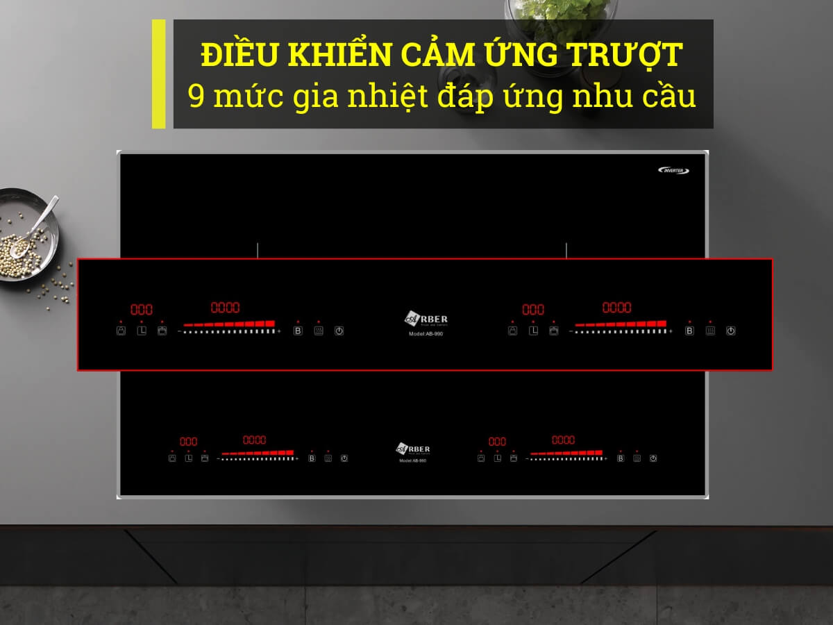 Điều khiển cảm ứng trượt hiện đại, dễ sử dụng