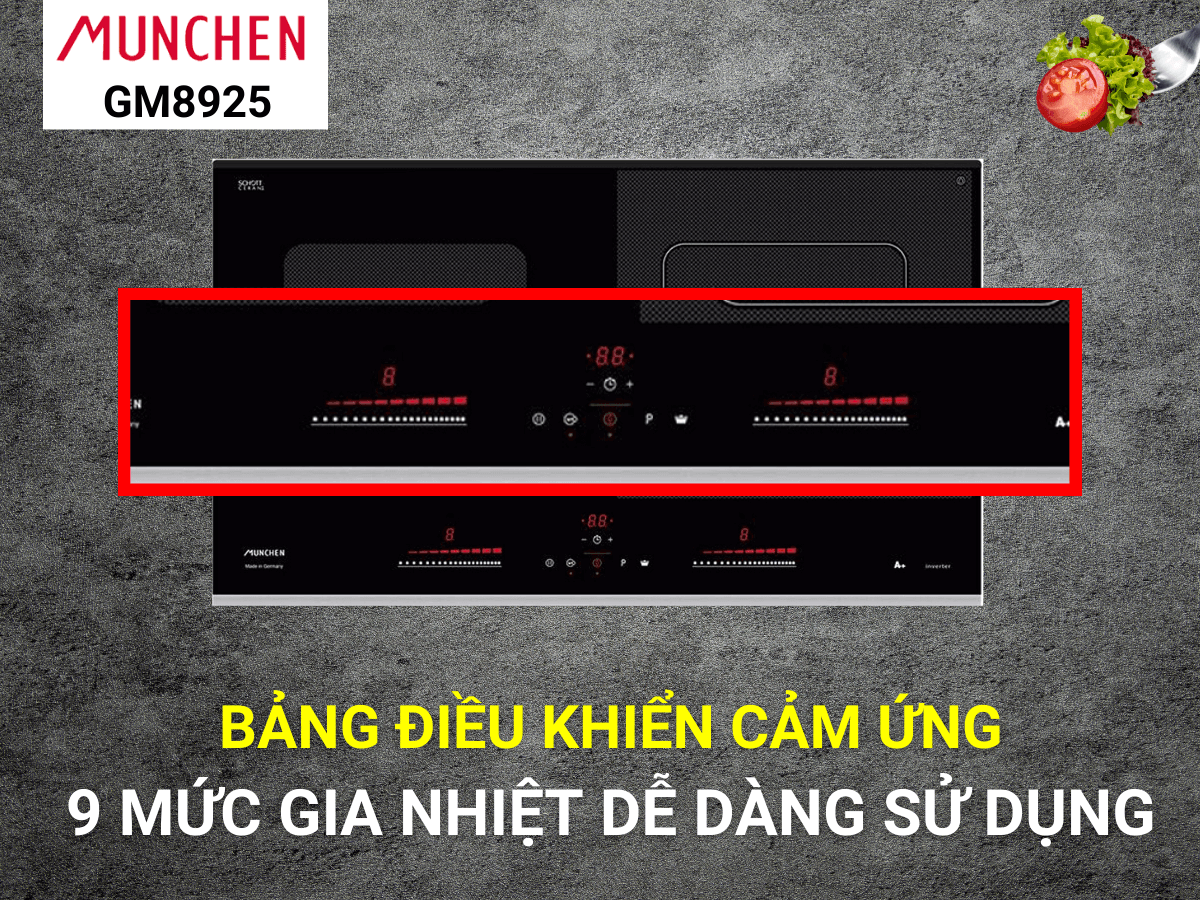 Điều khiển cảm ứng trượt hiện đại, dễ sử dụng
