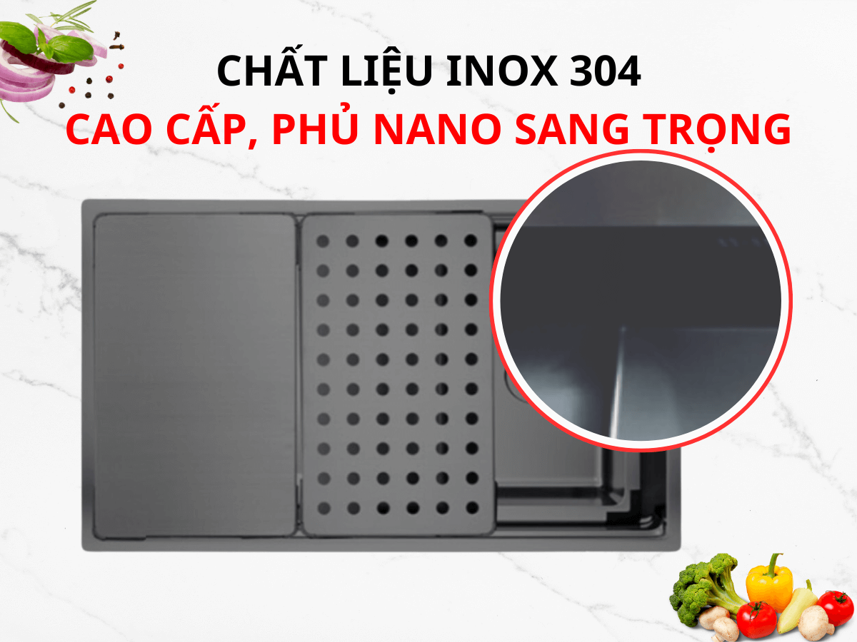 Chậu inox Pigo PGC 7645 BTS
