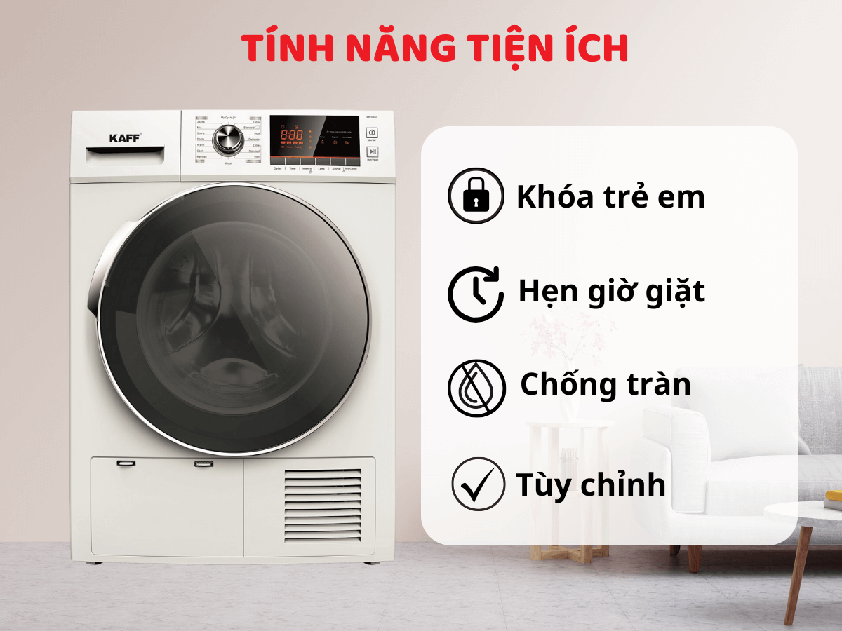 Máy giặt sấy Kaff KF-DR10EU