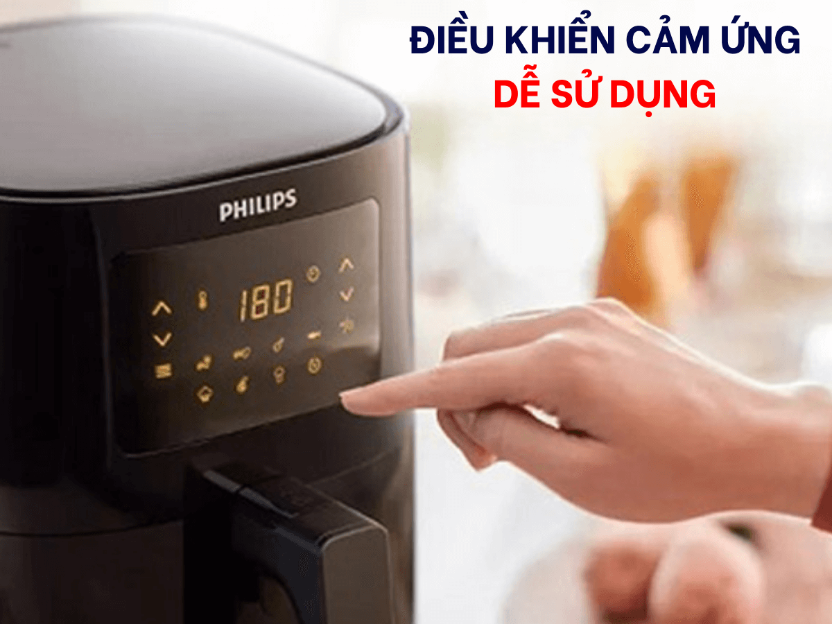 Điều khiển cảm ứng & màn hình LED dễ sử dụng