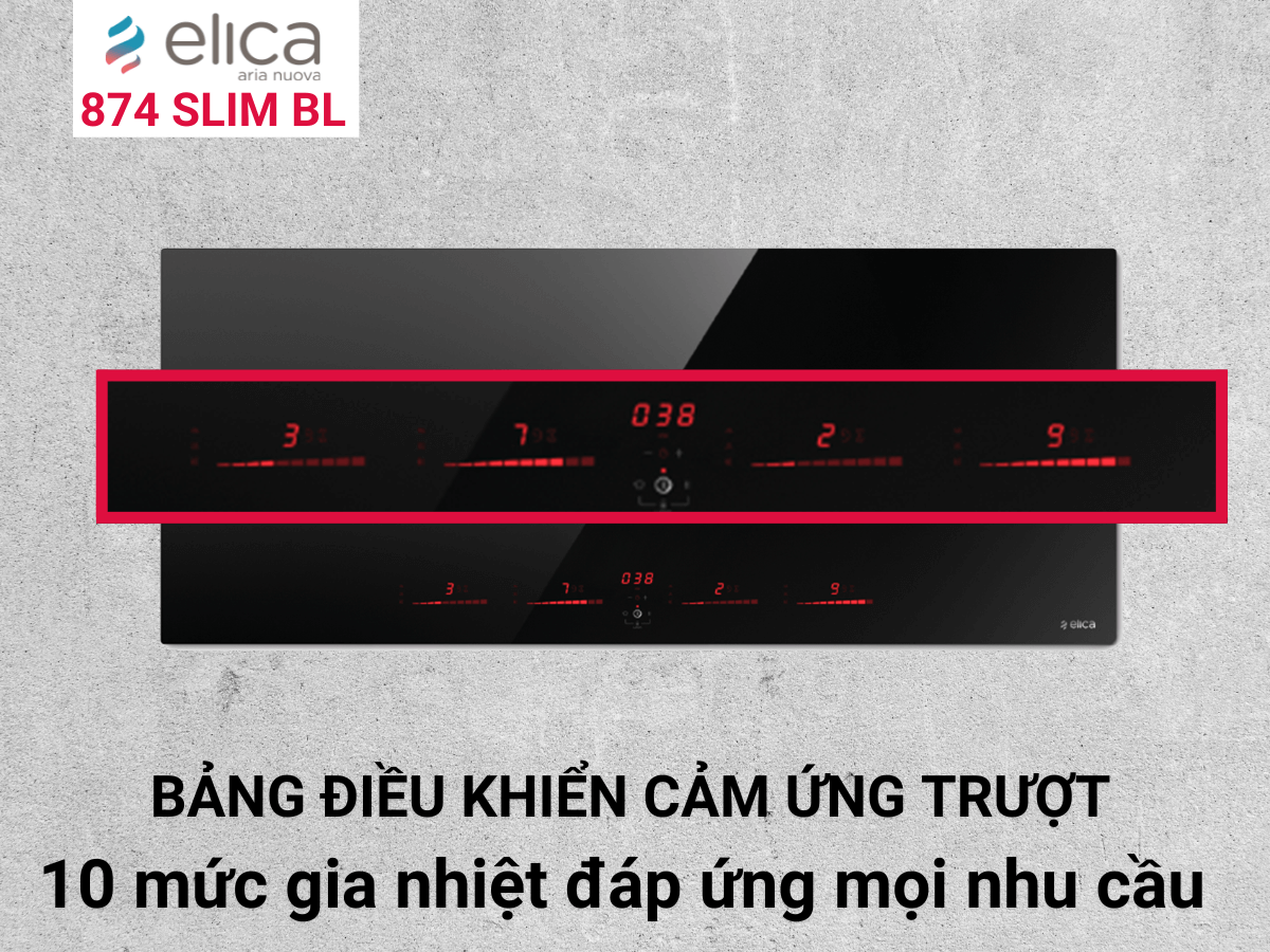 Điều khiển cảm ứng trượt hiện đại, dễ sử dụng