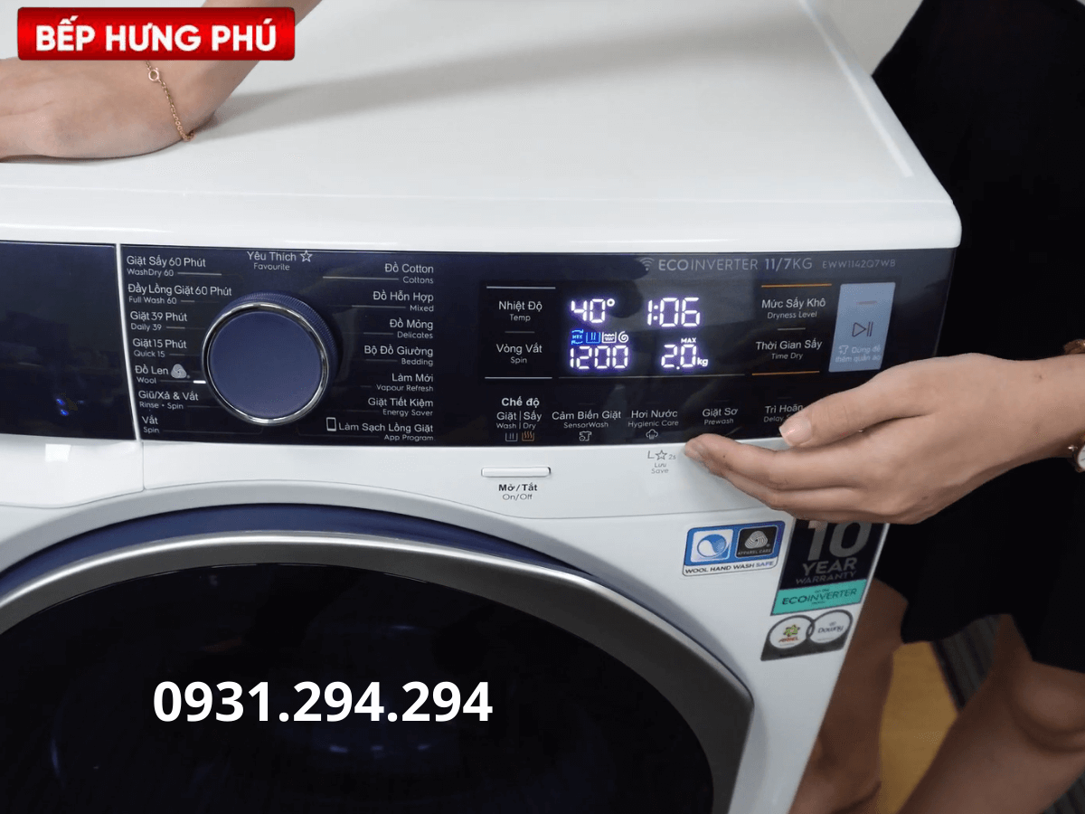Máy giặt sấy Electrolux EWW1142Q7WB