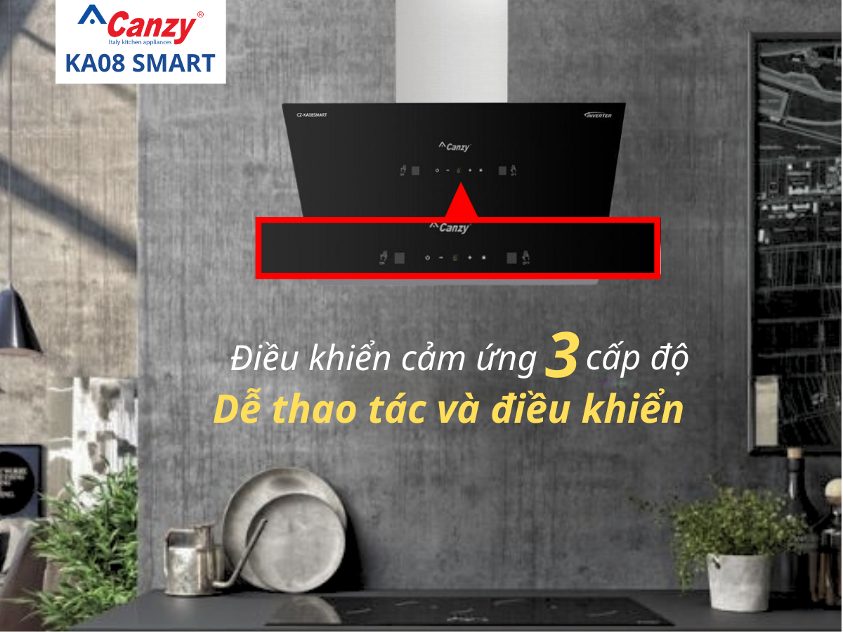 Máy hút mùi Canzy CZ KA08 Smart