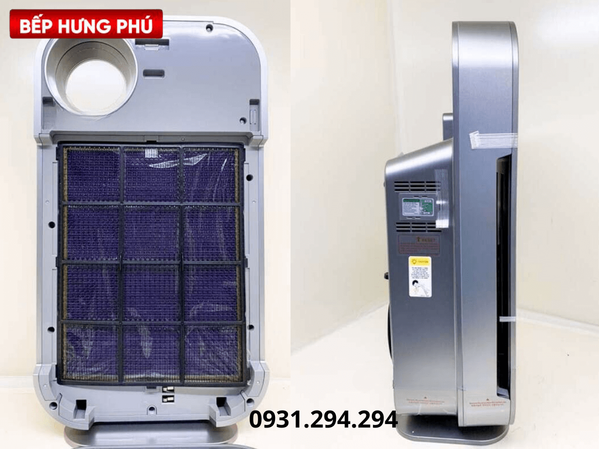Màng lọc Hera và mặt bên máy lọc không khí Coway AP-1008DH