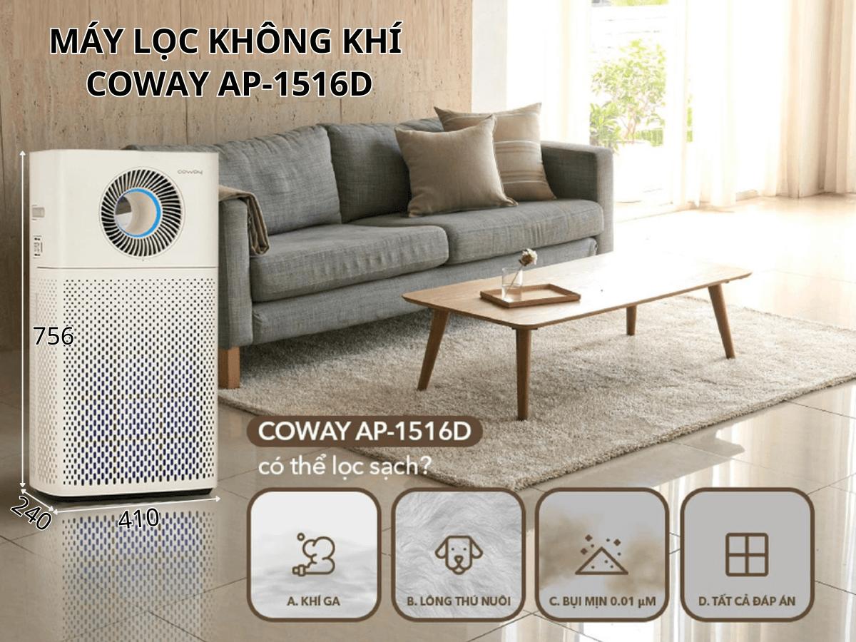 Máy lọc không khí Coway AP-1516D