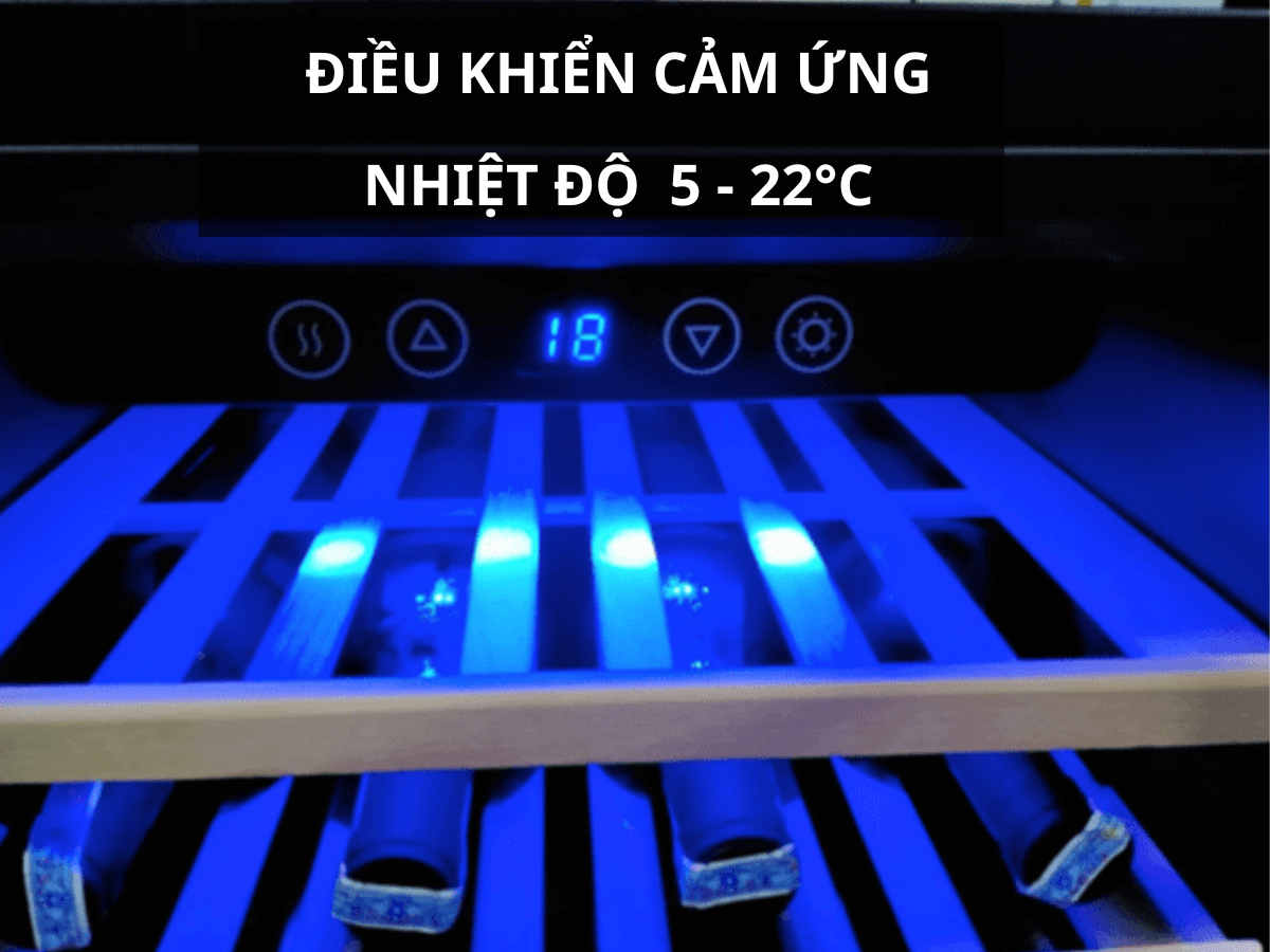 Điều khiển cảm ứng, nhiệt độ 5 - 22°C