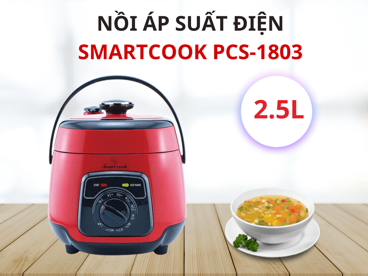 Nồi áp suất điện Smartcook PCS-1803