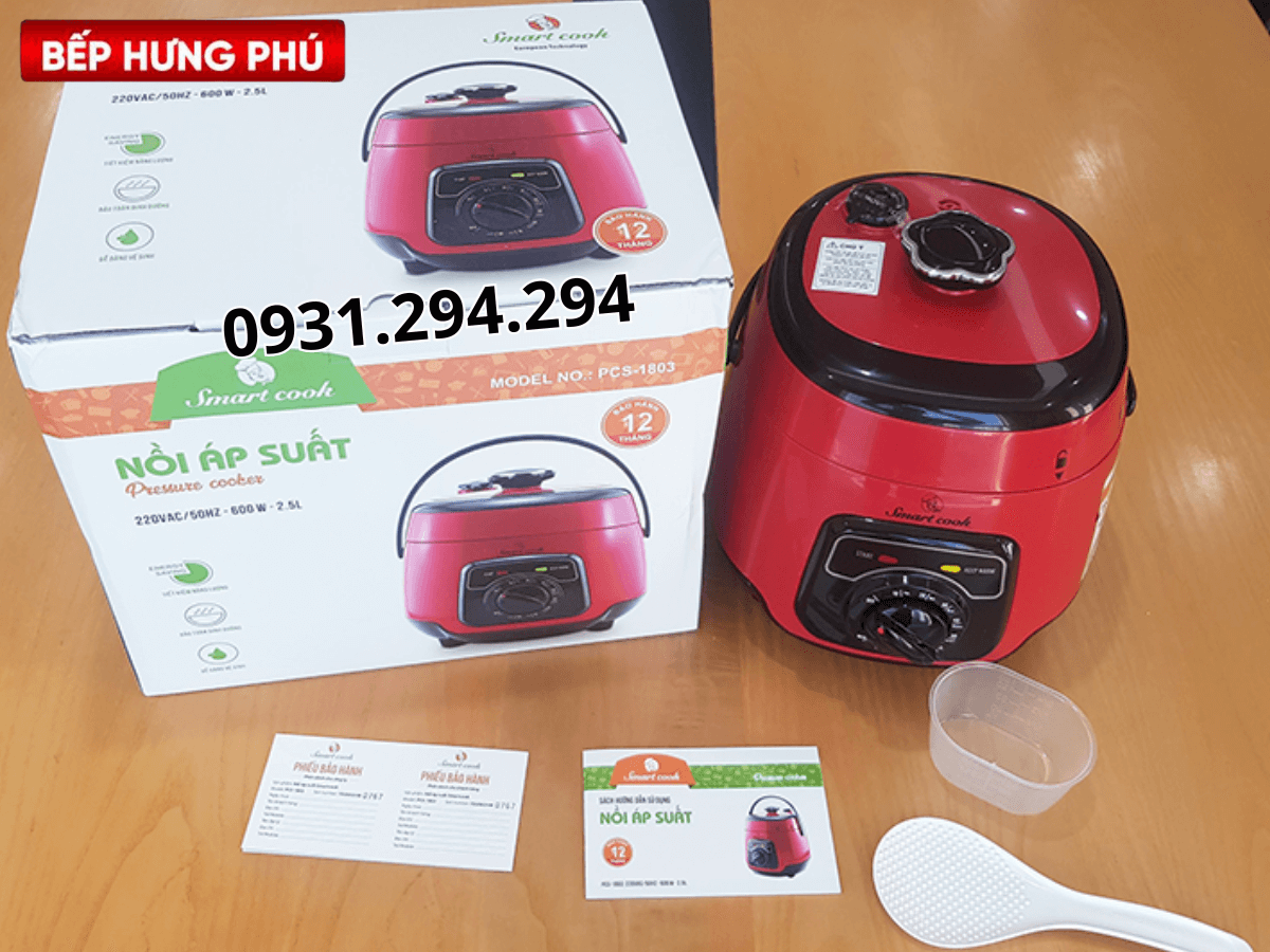 nồi áp suất điện Smartcook PCS-1803