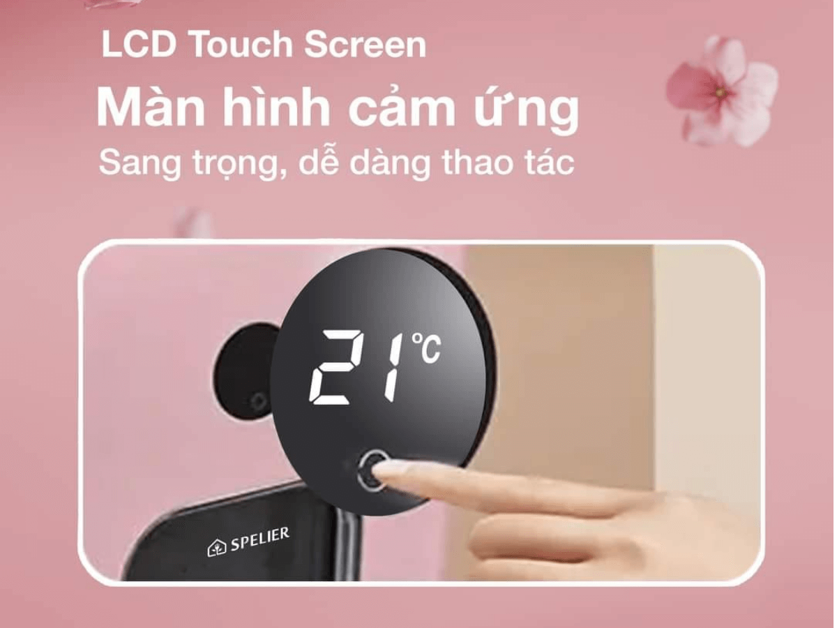 Điều khiển cảm ứng, nhiệt độ 2 - 22°C