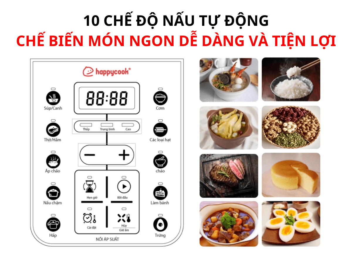 Nồi áp suất điện Happycook HEPC-600SV