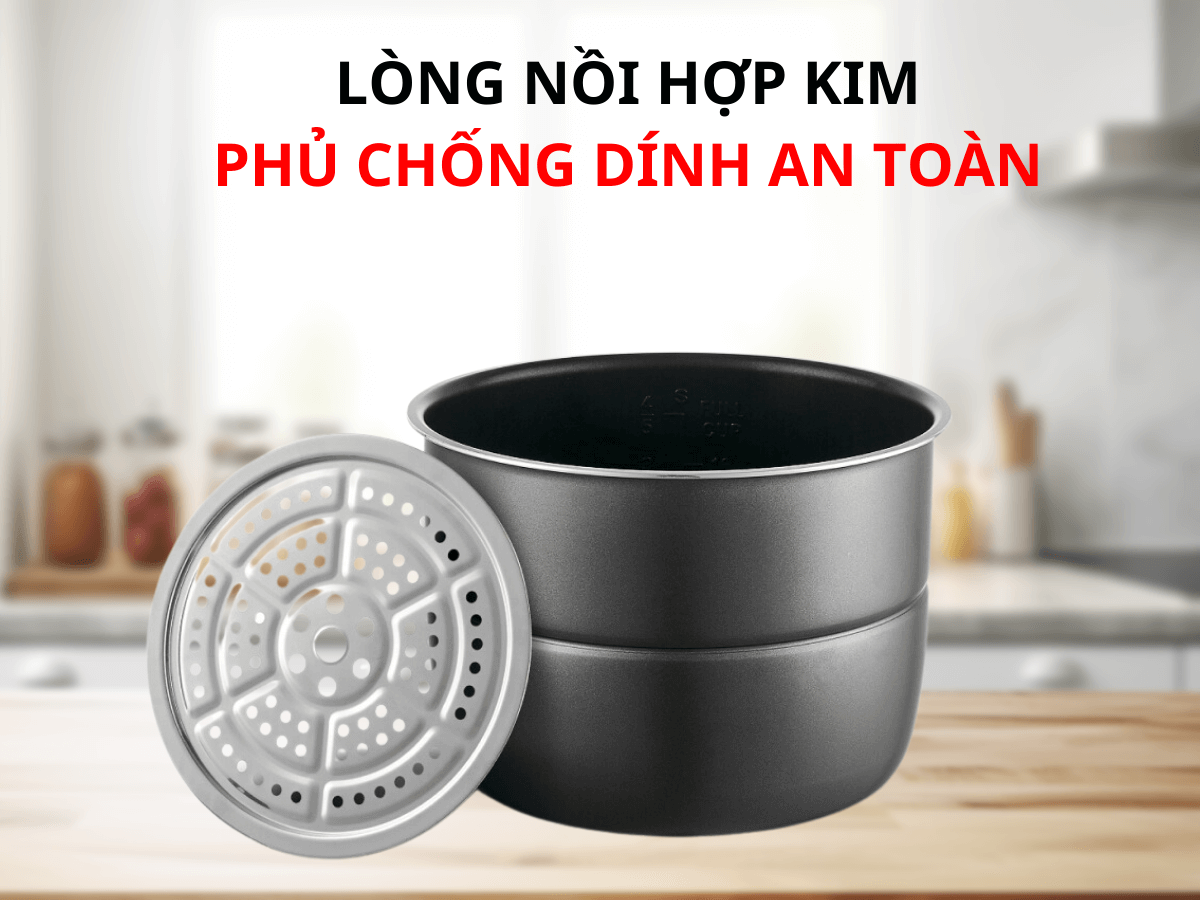 Nồi áp suất điện Happycook HEPC-600SV