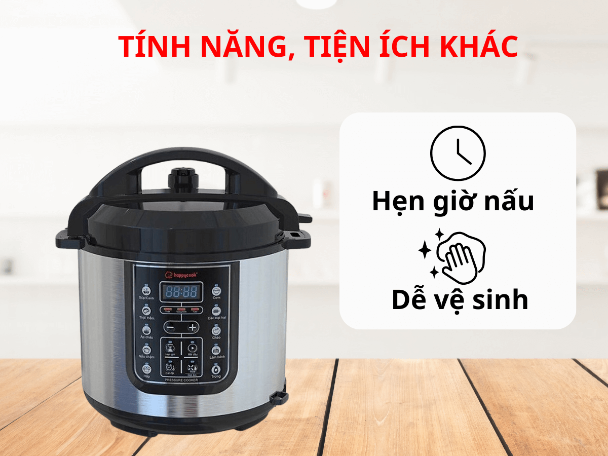 Nồi áp suất điện Happycook HEPC-600SV