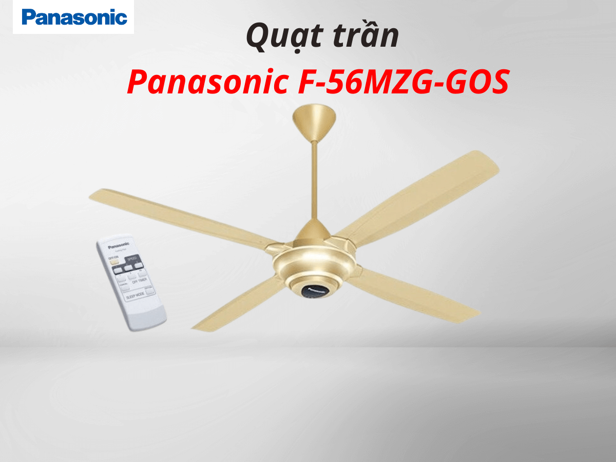 Quạt trần Panasonic F-56MZG-GOS thiết kế hiện đại, sang trọng
