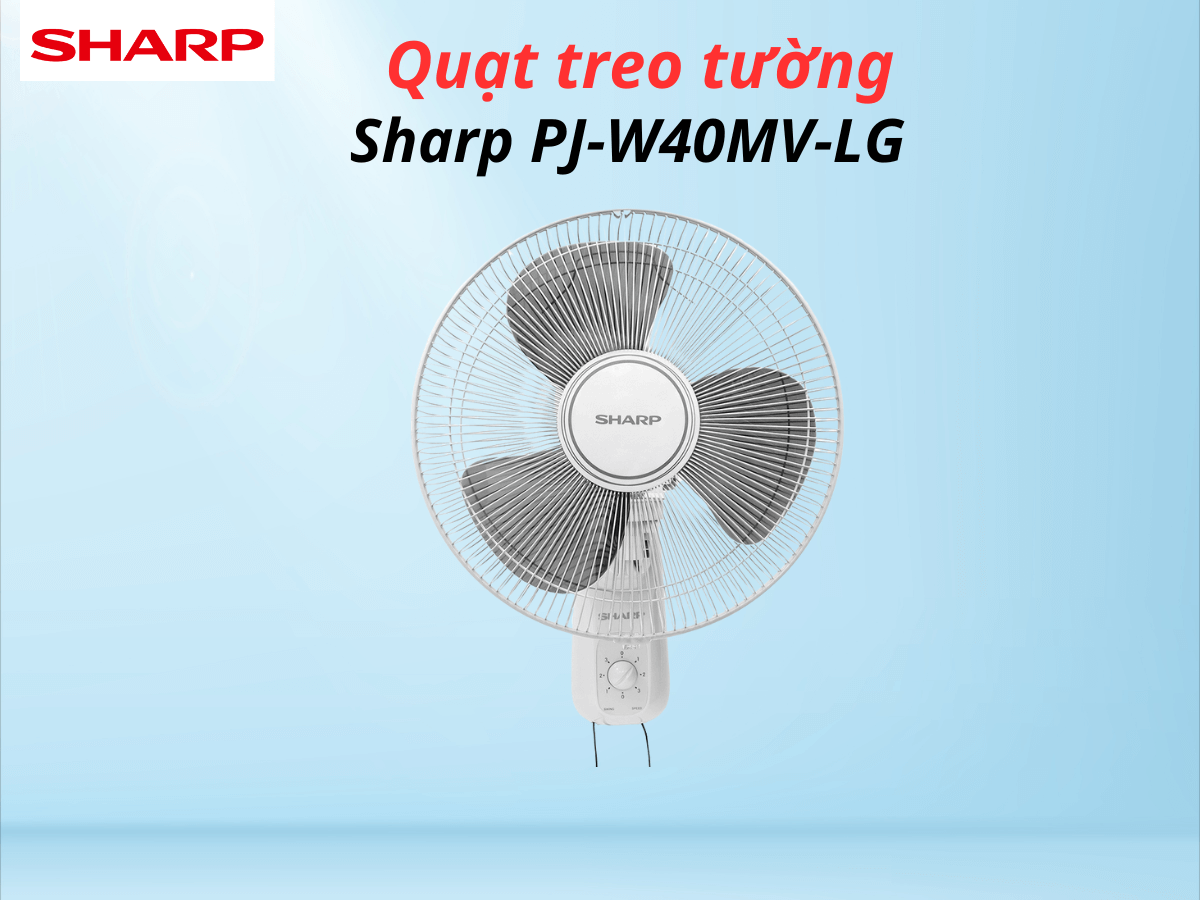 Quạt treo tường Sharp PJ-W40MV-LG