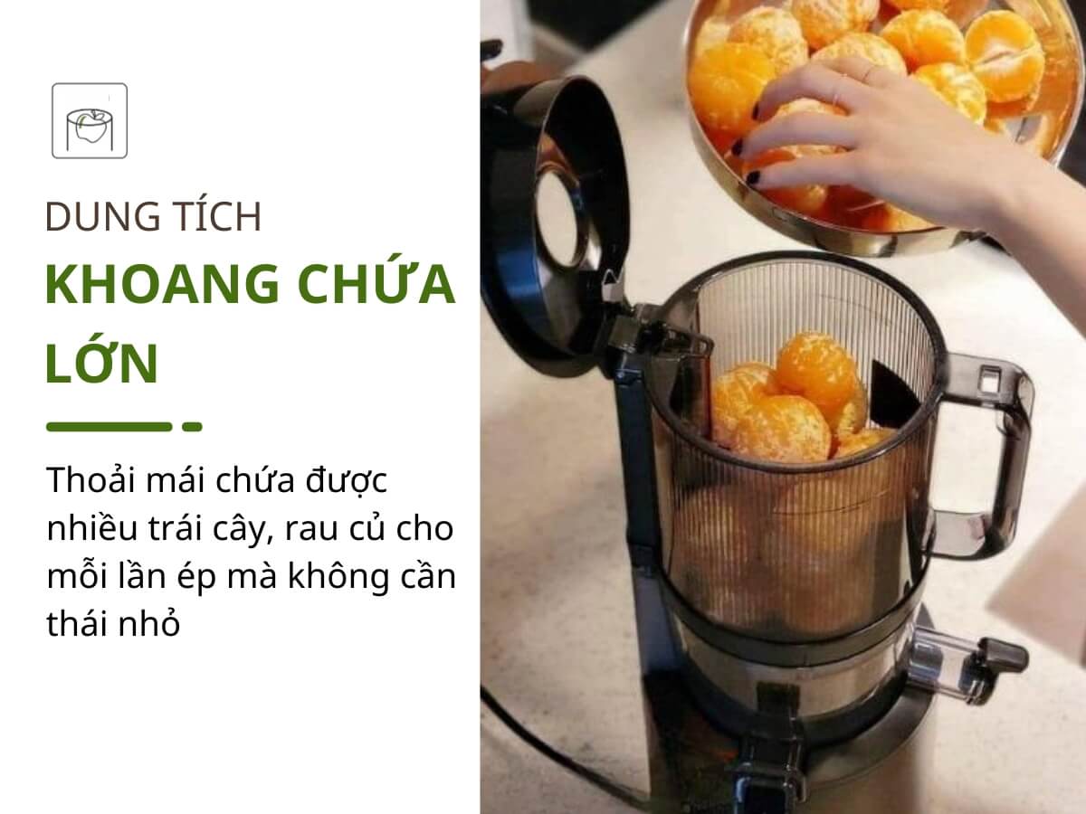 Dung tích khoang chứa lớn, thiết kế tối ưu