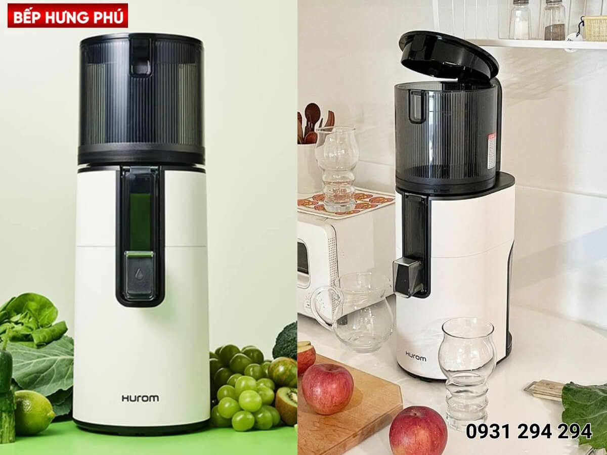 Máy ép chậm Hurom H400 phiên bản màu trắng sang trọng hiện đại