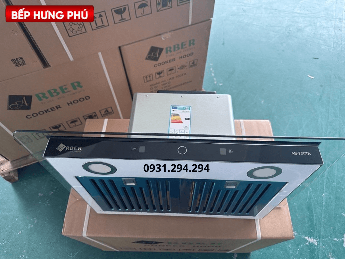 Máy hút mùi Arber Smart AB-700TA có lưới lọc nan inox
