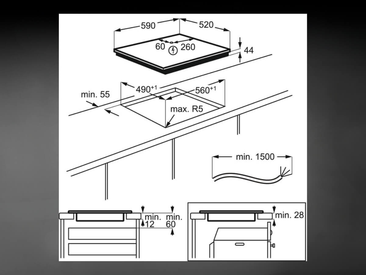 Bếp từ AEG IKB6330SFB