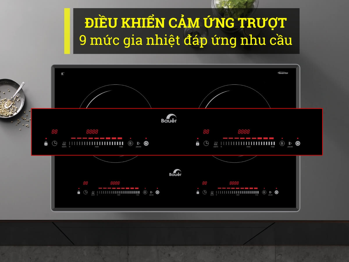 Điều khiển cảm ứng trượt hiện đại, dễ sử dụng