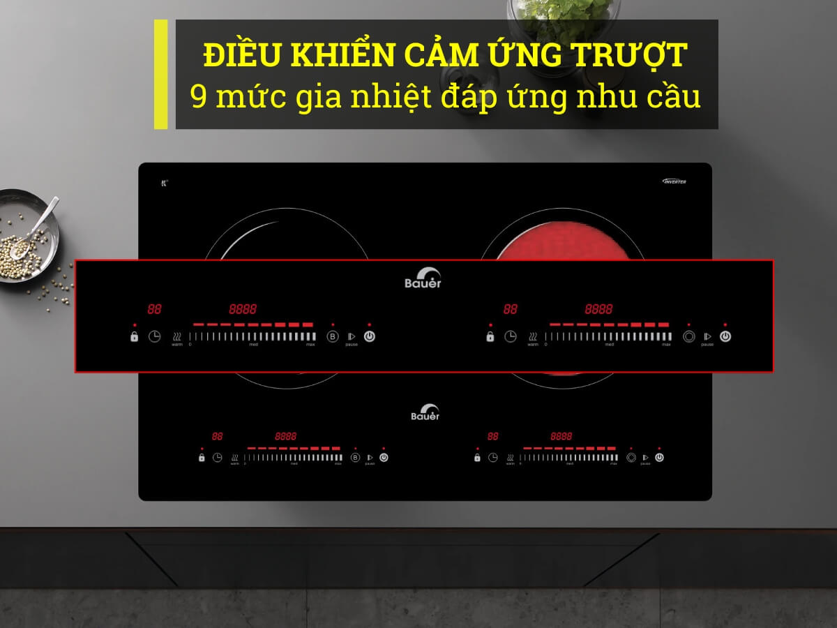 Điều khiển cảm ứng trượt hiện đại, dễ sử dụng