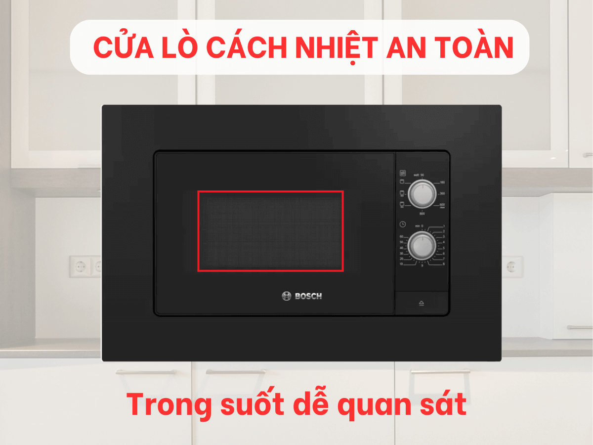 Cửa lò cách nhiệt an toàn