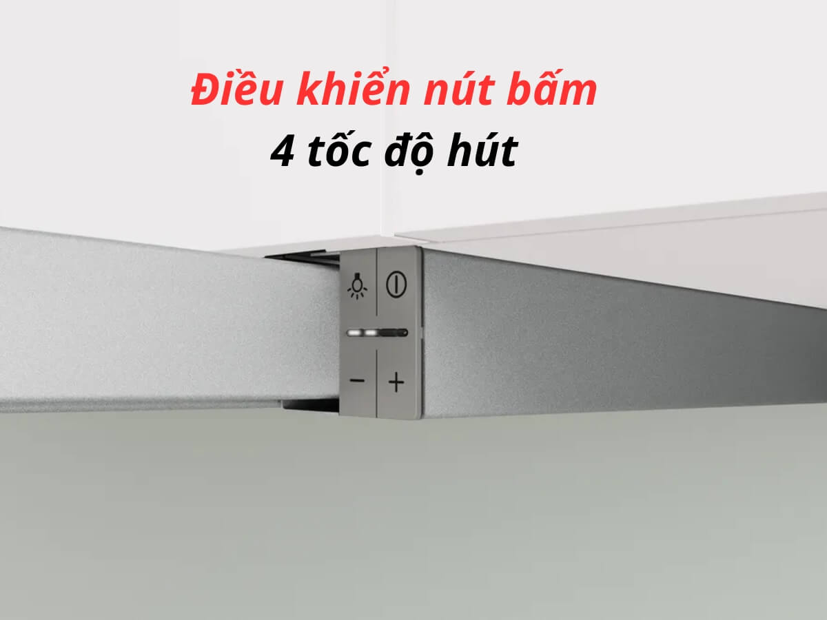 Điều khiển nút bấm 4 tốc độ hút