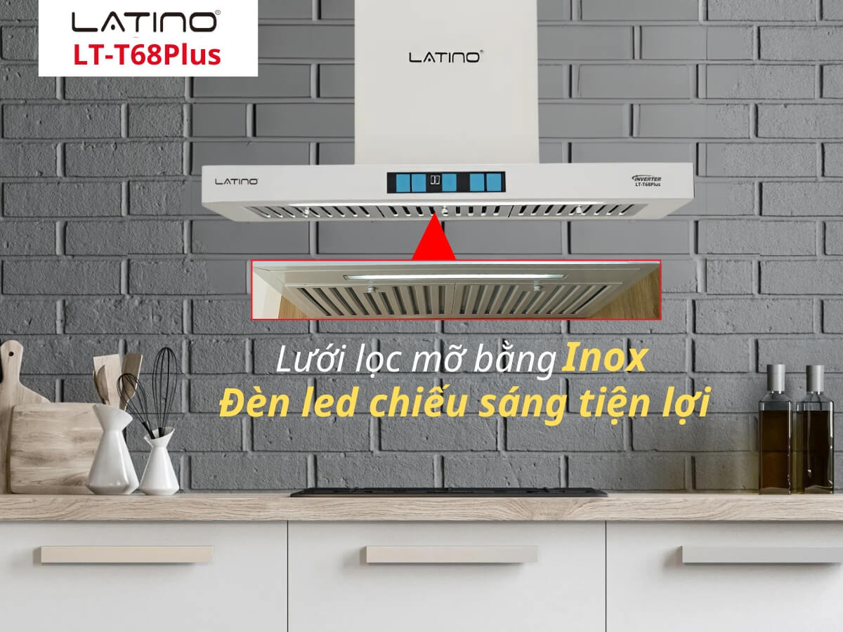 Lưới lọc mỡ thanh inox dễ tháo lắp, vệ sinh