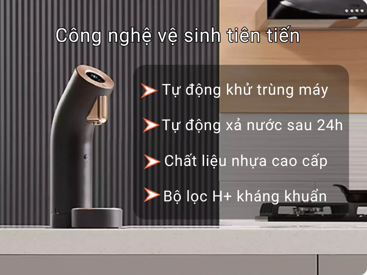 Công nghệ vệ sinh tiên tiến, an toàn tối đa cho người dùng