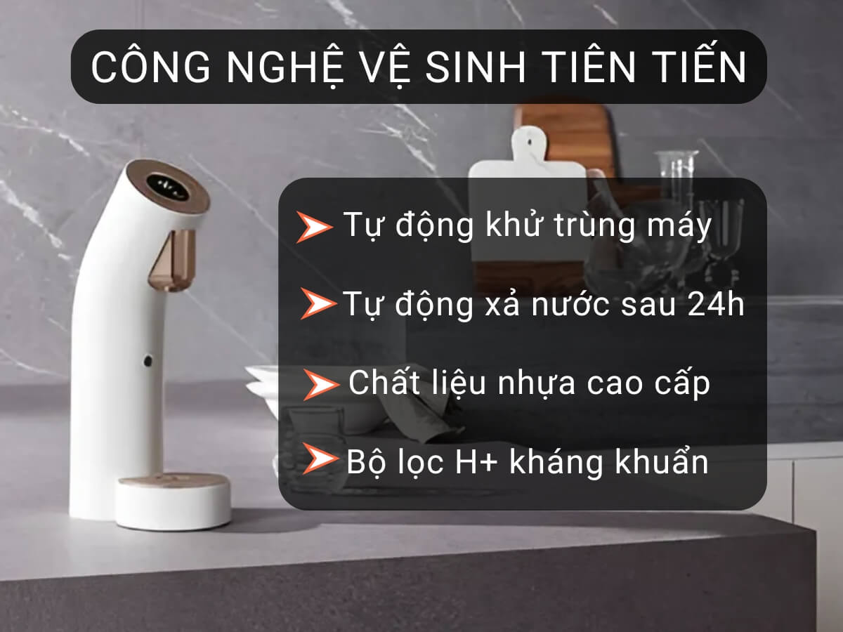 Công nghệ vệ sinh tiên tiến, an toàn tối đa cho người dùng