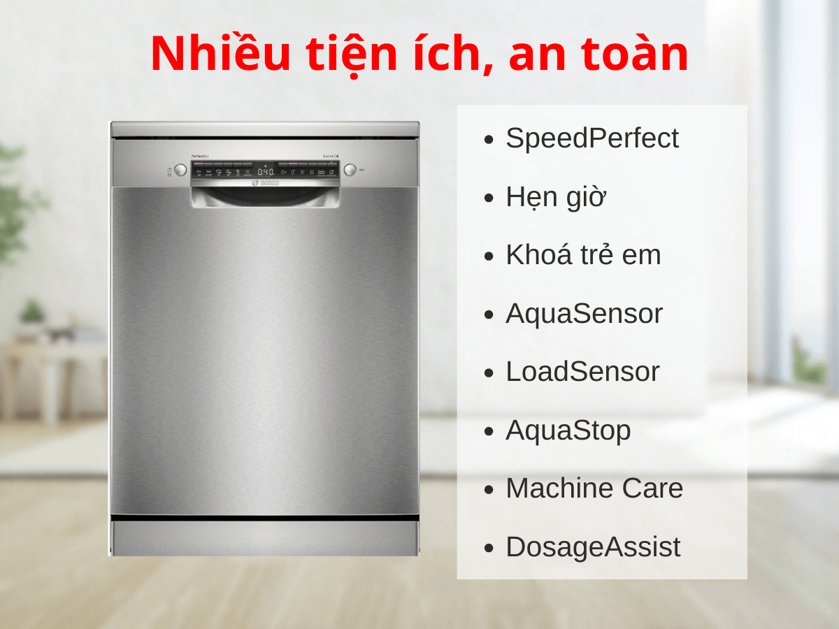 Nhiều tính năng tiện ích, an toàn