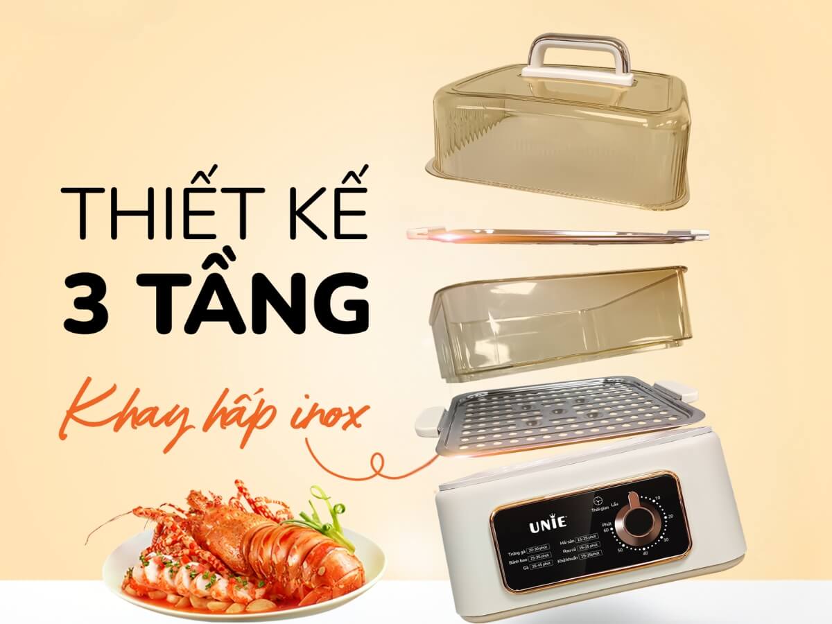 Thiết kế 3in1, dung tích 10 lít