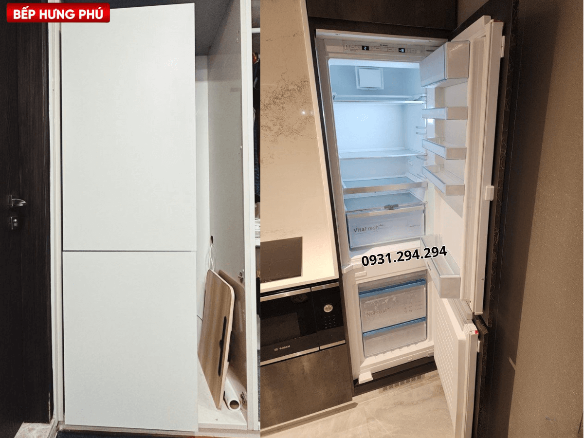 Tủ lạnh Bosch KIN86AF30O thiết kế âm tủ gọn gàng