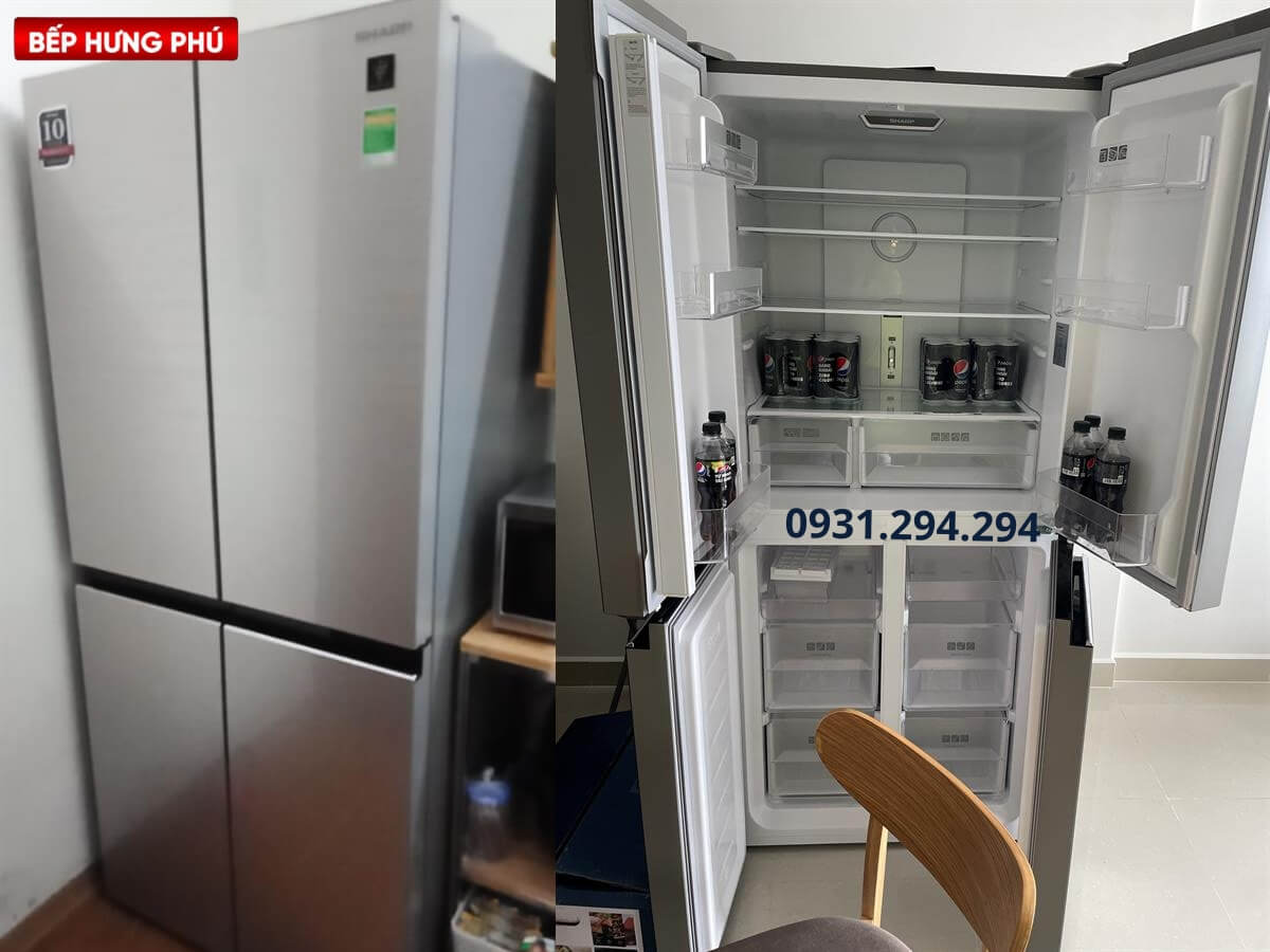 Tủ lạnh Sharp SJ-FXP480VG-CH tại nhà khách hàng